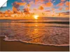 ARTland Poster Sonnenuntergang am Strand Größe: 80x60 cm Produktbild-Vorschau 1