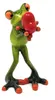Divertente figura di rana con cuore in mano poli 13 cm in Anteprima dell’immagine prodotto 3