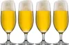 Four glasses of beer on a white background. Anteprima dell’immagine prodotto