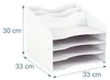 Relaxdays, portadocumenti formato DIN A4, 6 scomparti, Anteprima dell’immagine prodotto 4