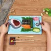 Sushi-Teller, Keramik-Boot-Serviertablett mit Dip-Sauce und Produktbild-Vorschau 8