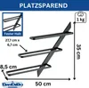 DanDiBo Portabottiglie da parete in metallo nero moderno Anteprima dell’immagine prodotto 2