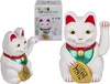 Winkekatze Glückskatze Maneki Neko mit Wackelarm | 20 cm Produktbild-Vorschau 1
