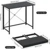 Schreibtisch Klappbar 80cm,Kleiner Computertisch Produktbild-Vorschau 4