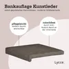 Klemmkissen 1 Klemmleiste antirutsch Bankauflage Sitzpolster hochwertiges Kunstleder taupe Produktbild-Vorschau
