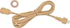 ENNA Freiluft Leuchtenkabel 5m IP64 E27, Beige geflochtenes Produktbild-Vorschau 1
