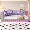 Sofa rozkładane 90 × 200 cm z hydraulicznym pojemnikiem na Podgląd zdjęcia produktu 3