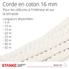 Seilwerk STANKE Corde épaisse 14mm x 15m en coton, torsadée Voir les images du produit 3