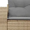 vidaXL Sofa ogrodowa z poduszkami 2-osobowa Beżowy Podgląd zdjęcia produktu 7
