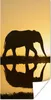 MuchoWow® Poster Silhouette eines Elefanten bei Produktbild-Vorschau 1