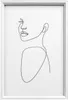 Walther, NW824W, Silhouette Holzrahmen, 018x024 cm, WEISS Produktbild-Vorschau 2