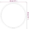 vidaXL Wandspiegel Silbern Ø 20 cm Rund -  Spiegel Produktbild-Vorschau 7