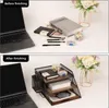 Holz und Metall-Lettern-Stack-Organizer für Schreibtisch - Produktbild-Vorschau 1