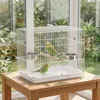 PawHut Vogelkäfig Klappbar Vogelhaus mit Holzsitzstange, 2 Produktbild-Vorschau 9