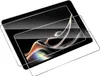 Two tablet screen protectors are shown layered on top of each other, with the bottom one partially covering a tablet screen. Produktbild-Vorschau