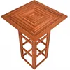CASARIA® Stehtisch Holz 110 cm Hoch 75 x 75 cm Eckig Massiv Produktbild-Vorschau 10