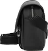 A side view of a black Lacoste body bag. Anteprima dell’immagine prodotto
