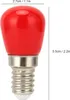 A close-up studio shot of a red LED light bulb with measurement indicators. Podgląd zdjęcia produktu