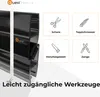 QUEST magnetické uhlové tesnenie do sprchy 200 cm čierne, 2 Náhľad obrázku produktu 3