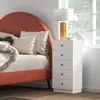 HOMCOM Komoda Príborník s 5 zásuvkami Skriňa z materiálu na Náhľad obrázku produktu 8