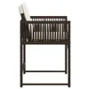 Gartenstühle mit Kissen 4 Stk. Braun Poly Rattan Produktbild-Vorschau 6