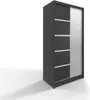 ML Furniture D3 Schiebetüren Kleiderschrank 100 cm mit Produktbild-Vorschau 6