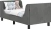 Kinderbettgestell mit Kopfteil Dunkelgrau 70 x 140 cm Samt Produktbild-Vorschau 1
