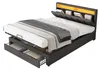 Boxspringbed 180x200 cm, donkergrijs, van linnen, met Productafbeelding-voorbeeld 10