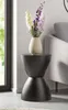 Table d'appoint / tabouret design "Sablier" en métal, noir Voir les images du produit 1