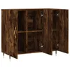 vidaXL Sideboard Räuchereiche 90x34x80 cm Holzwerkstoff Produktbild-Vorschau 5