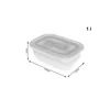 Rotho 1725800096, Set, Rechteckig, 1 l, Transparent, Weiß, Produktbild-Vorschau 6