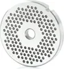 A close-up, isolated shot of a metal grinding plate with many small holes. Podgląd zdjęcia produktu
