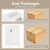 A collage showing two different bathroom furniture items and their respective packaging. Náhled obrázku produktu