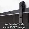 YZNAHRE Schiebetür Komplettset Schiebetürbeschlag Set 183cm Produktbild-Vorschau 6