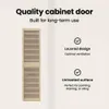 vidaXL Porta armadio 2 pz Naturale 201 x 2,1 x 49,5 cm Anteprima dell’immagine prodotto 6