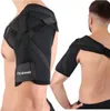 A man wearing a black shoulder brace, shown from the front and back. Anteprima dell’immagine prodotto