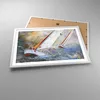 Gerahmtes Poster - Weißer Rahmen - Segelboot Bild Regatta - Produktbild-Vorschau 3