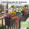 Balkonkasten mit Wasserstandsanzeiger, Pflanzkasten 2er Set Produktbild-Vorschau 6