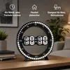 LED Tisch- und Wanduhr Digitaluhr mit 12/24-Stunden-Anzeige Produktbild-Vorschau 6