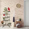 Relaxdays Květinové schodiště, 5 stupňů, dřevo, do Náhled obrázku produktu 5