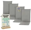 Pillows24 - 4x Hochlehner Auflagen 120x50x8 cm | Bequeme & Produktbild-Vorschau 1