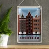Blechschild Reise 18x12cm Amsterdam Reiseziel Produktbild-Vorschau 3