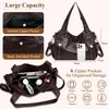 Große Damen Shopper Tasche aus Kunstleder im Vintage-Stil Produktbild-Vorschau 3