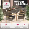 TecTake 404862, Hnědá, 8 sedadlo/sedadel, Dospělí a děti, Náhled obrázku produktu 5