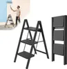 XINZI Escabeau 3 marches pliable, échelle en acier, tapis Voir les images du produit 1
