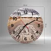 Wanduhr - Rund - Glasuhr - USA Route 66 Reise - 30x30cm - Produktbild-Vorschau 3