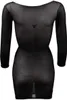 Mandy Mystery lingerie mini-robe en nylon avec fils dorés - Voir les images du produit 3