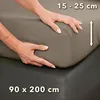 STUDIO Basic Spannbettlaken 90x200cm, 100% gekämmte Produktbild-Vorschau 4