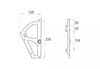 Technical drawing with dimensions of a product. Produktbild-Vorschau