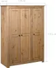 vidaXL Kleiderschrank 3-Türig 118×50×171,5 cm Kiefer Panama Produktbild-Vorschau 14